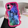 Winter Snowflake Mobile Cell Phone Case for iPhone 17 16 15 14 13 12 11 Air Pro Max Plus Wavy Edge TPU Colorful Cover Smartphone