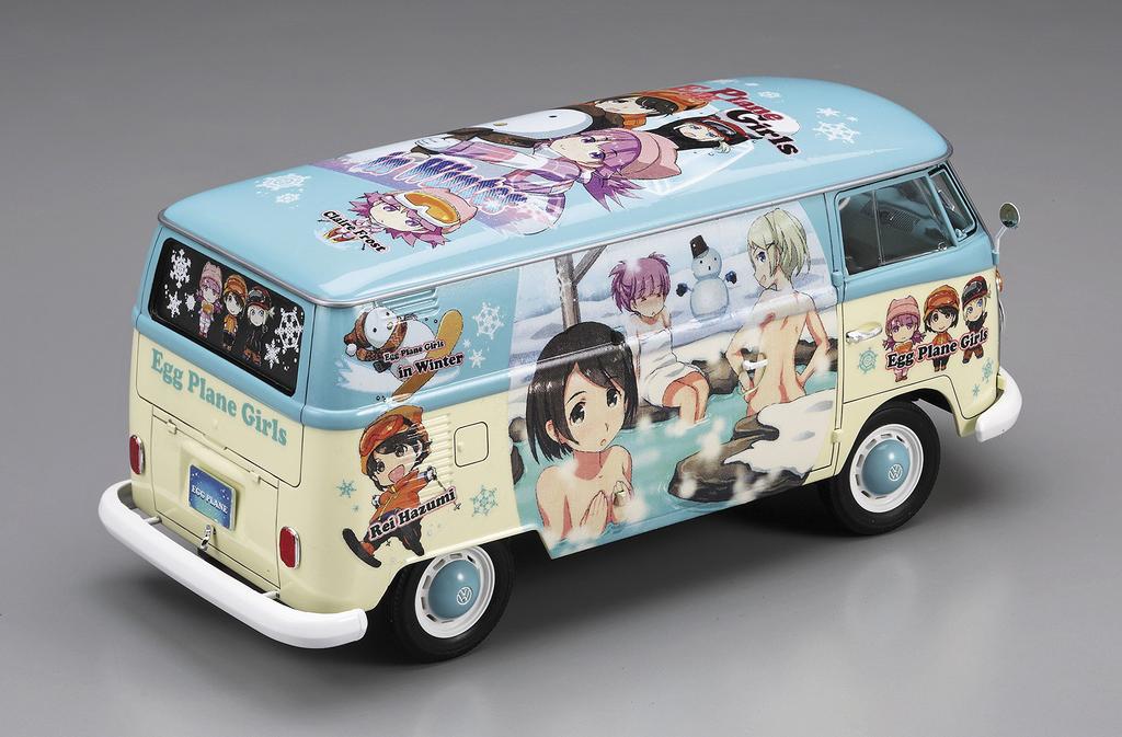 Hasegawa Volkswagen Type 2 Delivery Van Tamago Girls Winter Paint Plastic Model SP352 1/24