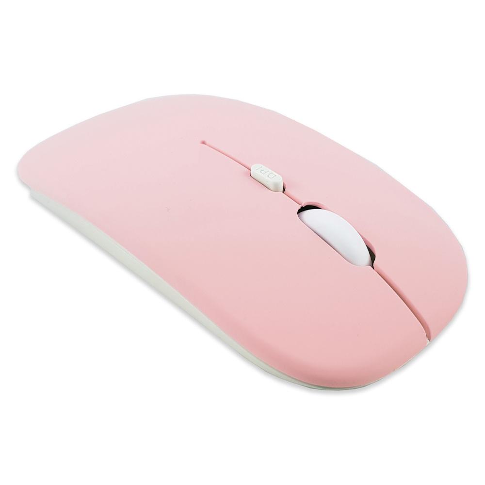 Myszka Mysz Bezprzewodowa Komputerowa Alogy Mouse Bluetooth Do Laptopa Tabletu Różowa