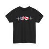 Patriotic Canadian American America Canada Flag Heartbeat T Shirt