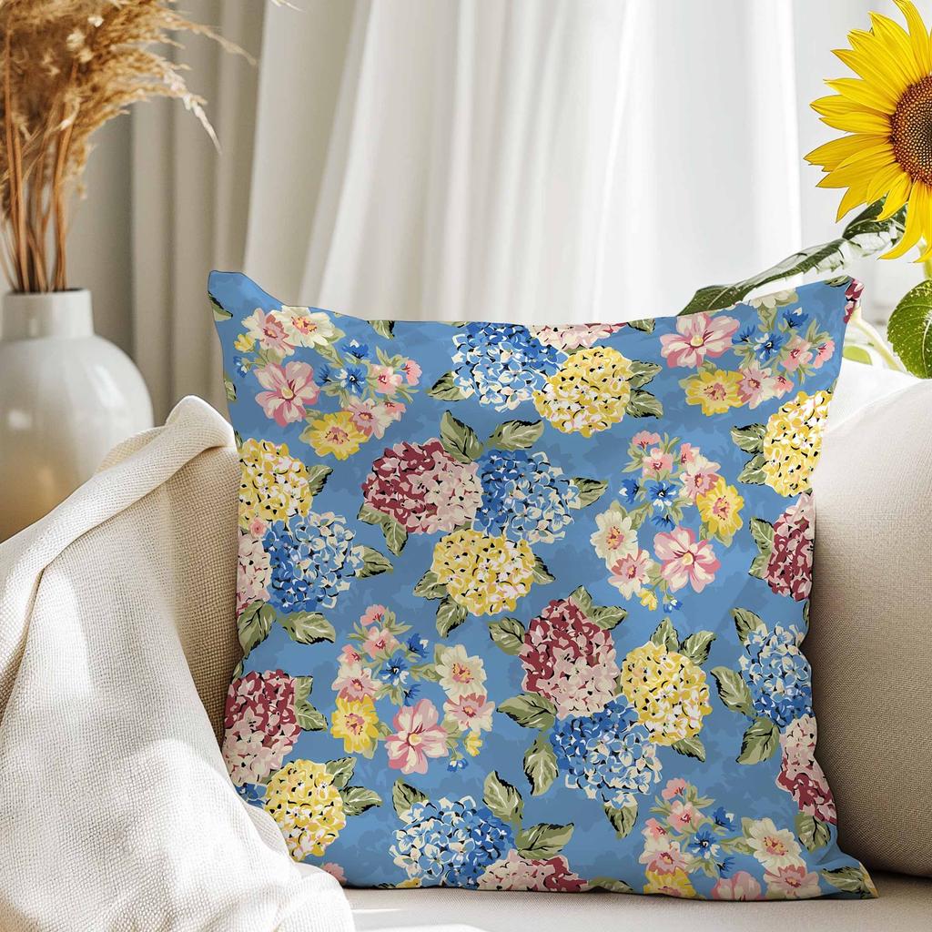 Freshfloral Home Throw Pillow Cover Sofa Living Room Decorative Cushion Cover Bedside Waist Pillow Lunch Break Square Pillowcase
