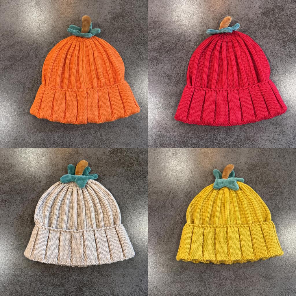 Hat Knit With Pumpkin Appearance Design For Autumn Winter Fashion Womens