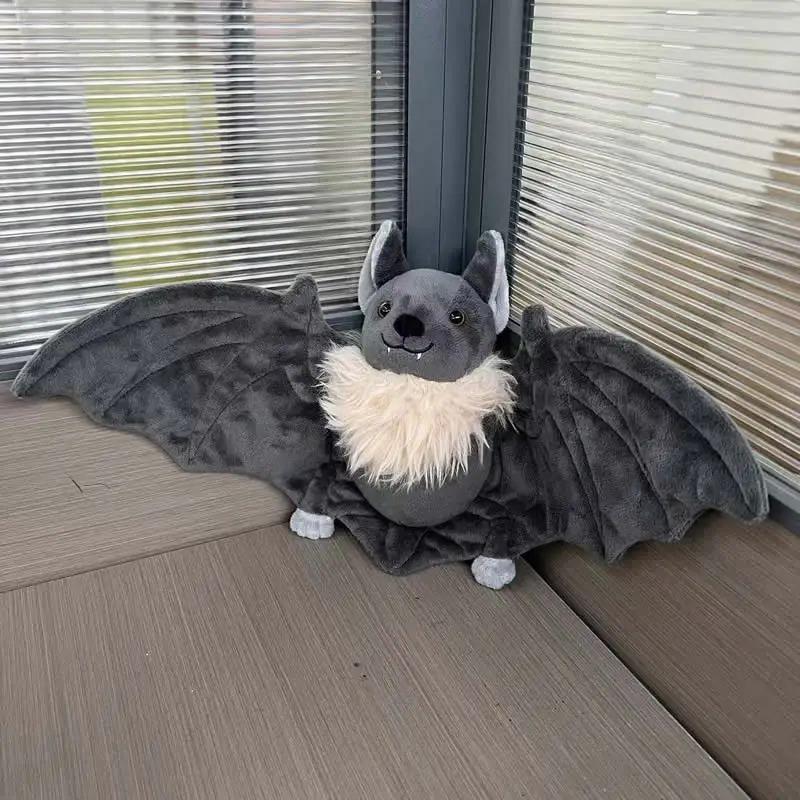 New 25cm Halloween Plushy Stuffed Bat Doll Plush Throw Pillow for Boys and Girls Christmas Halloween Decoration Holiday Gifts