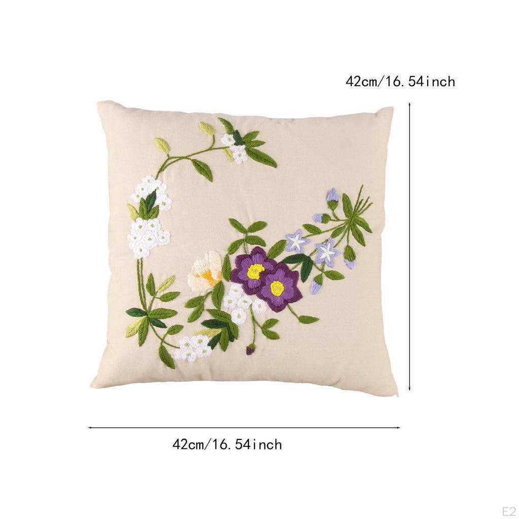 Embroidery Pillow Covers Kit Cross Stitch DIY Crafts Bedroom Decoration Sewing Supplies Cushion