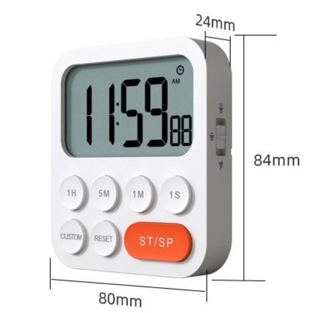 Multifunctional Digital Timer Adjustable Electronic Alarm Clock  Home Cooking