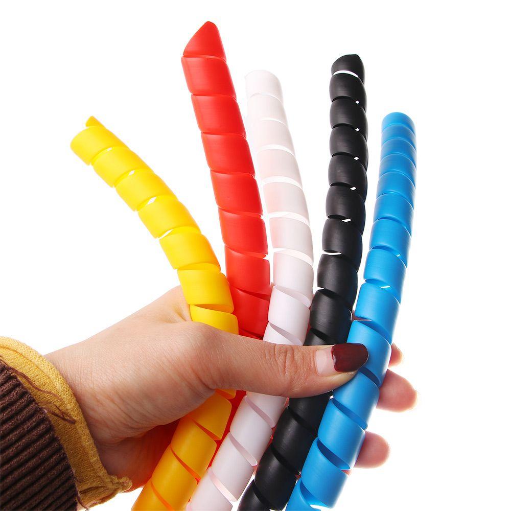 10mm/14mm Retardant Wire Organizer Casing Spiral Wire Cable Sleeves Winding Pipe