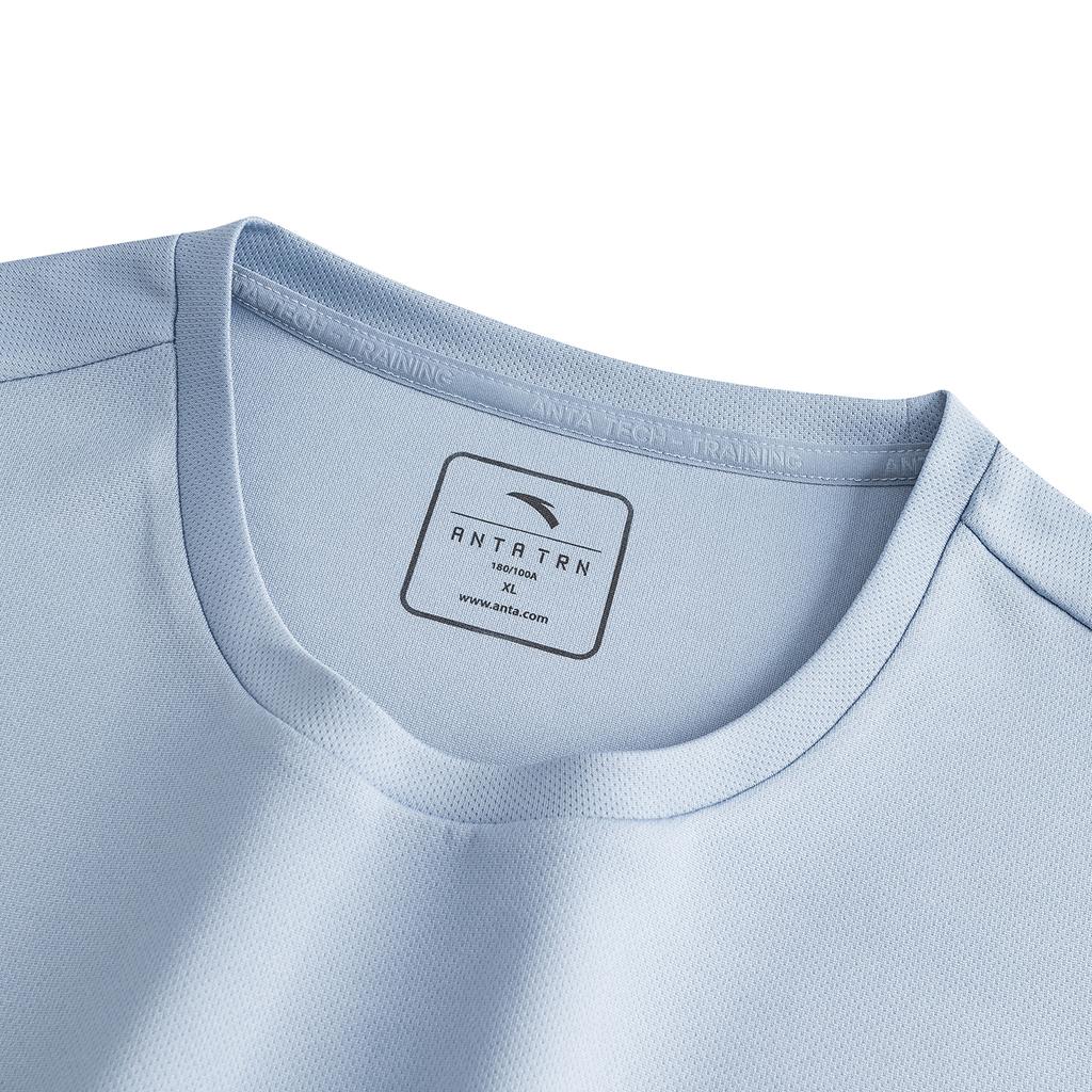 Anta Training T2026 Summer Casual Sports Suit Men Suit Blue Gray 952627201-4