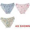 TERMEZY 3Pcs/Lot Women's Sexy Ice Silk Panties Printed High Elasticity Cool Briefs Low-Rise Seamless Breathable Briefs