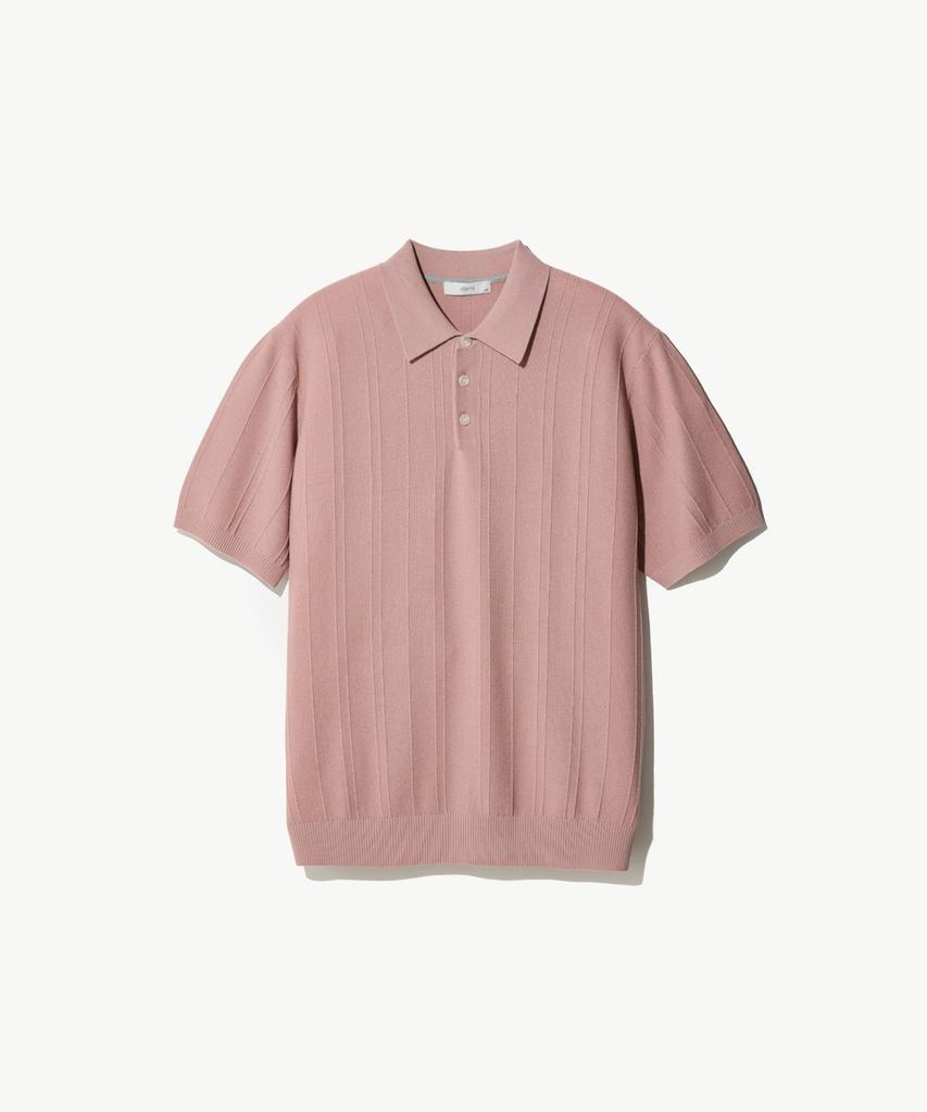 STCO Diems Ice Touch Collared Short Sleeve Knit_Pink (Classic Fit)_Dktxb02Csp