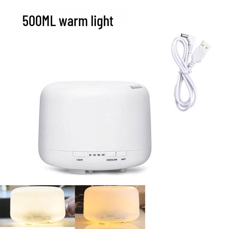 "MUJI Ultrasonic Humidifier: 500ml Aromatherapy, USB-Powered, High Fog Capacity Home Appliance"