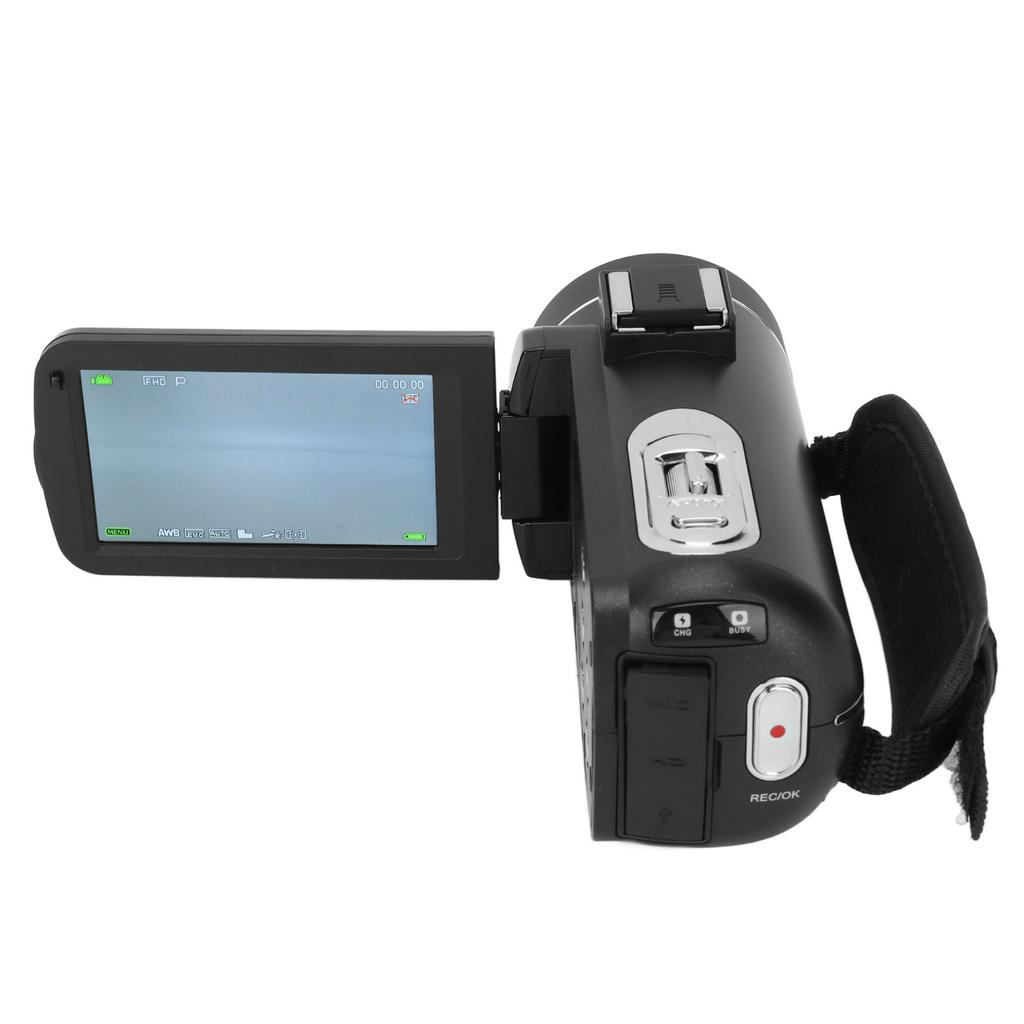 4K Video Kamera mit Fernbedienung Mikrofon Objektiv Haube 18X Digital Zoom Digital Kamera für