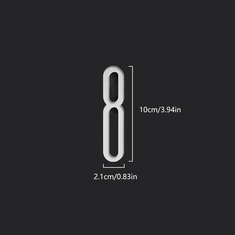Acrylic Numeral Door Plaque Numbers Sign for House Apartment Hotel Office Drawer Home Room Gate Self Adhesive Number Plates Tag