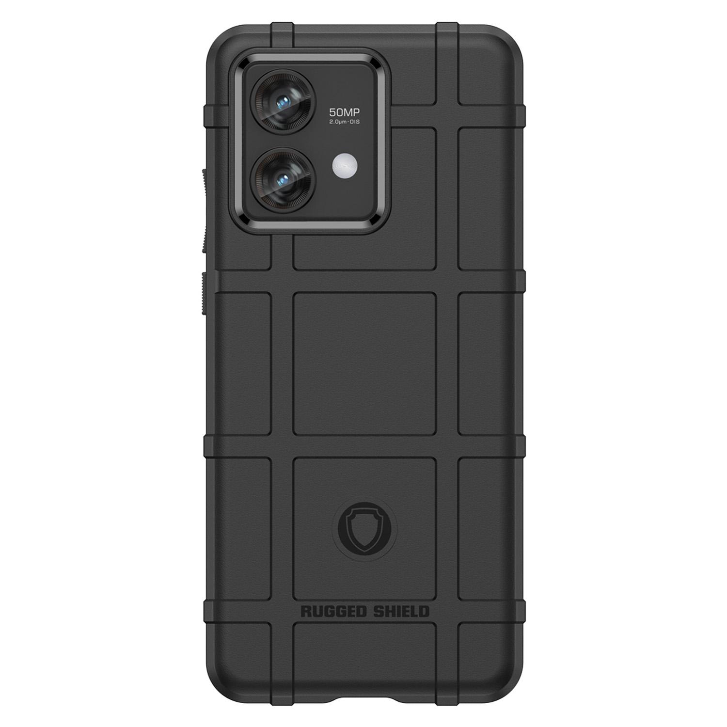 

For Motorola Edge 40 Neo 5G Case Square Grid Texture TPU Cell Phone Cover Black