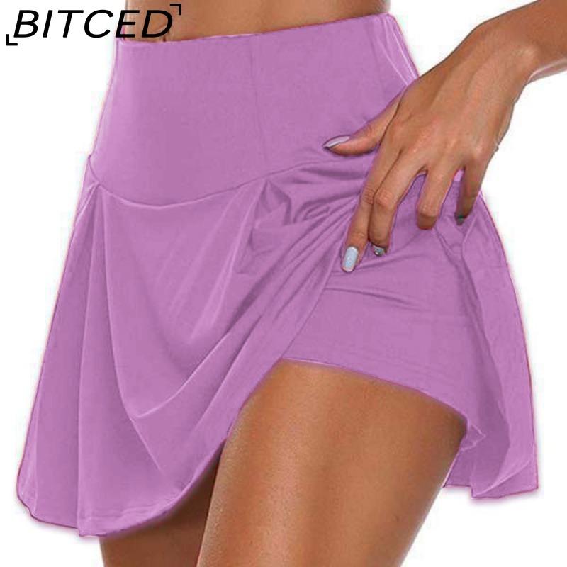 BITCED 13 Farben Damenmode Lässig Einfarbig Print Sommer Frühling Rock