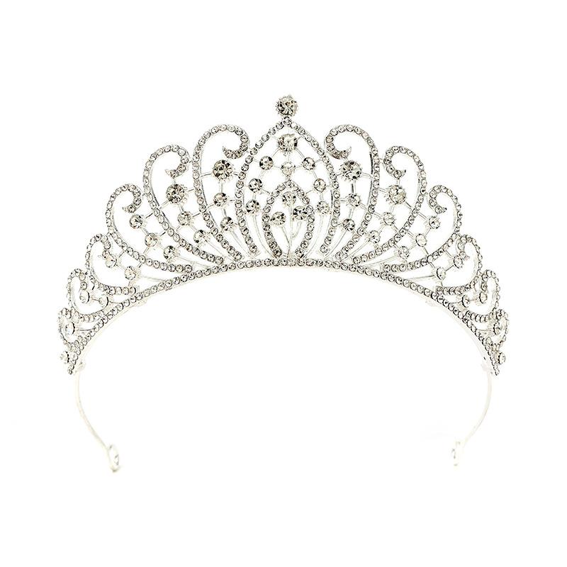 Children's Crown Hair Accessories  Cute Princesses Girls  Water Diamond King Crown Hair Bands Birthday Gifts for Girls Baby Headbands and Headwear