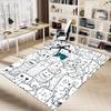1PC cat pattern Non-Slip Floor carpet, suitable for Office, bedroomand playrooms. It can also be used as a sofa footrest cover-T67