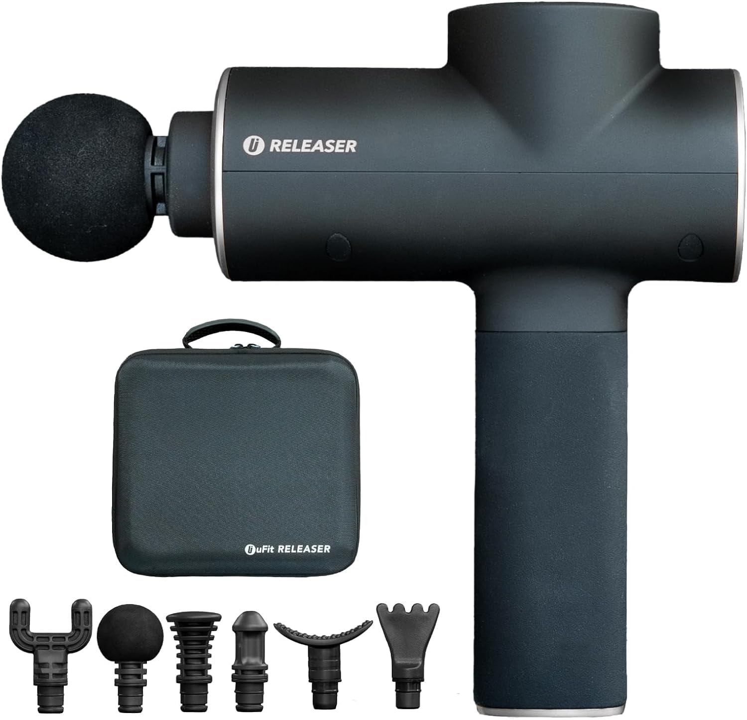 

uFit RELEASER Массажер 10мм Тихий Используется Профессиональными Спортсменами Джун Одри и Сделано в 4 Вибрации Максимум 3000 Включает Инструкцию Подарок [Медицински] чёрный