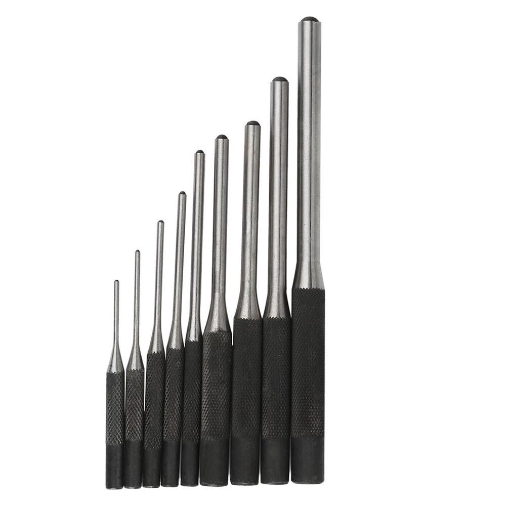 9pcs Durable Steel Starter Punch Set Storage Bag Steel Punch Set Pin Punch Kit Automotive Repair