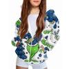 Children Girls And Boys Fashion Jacket Casual Printed Long-sleeved Hooded Cardigan Sweatshirts