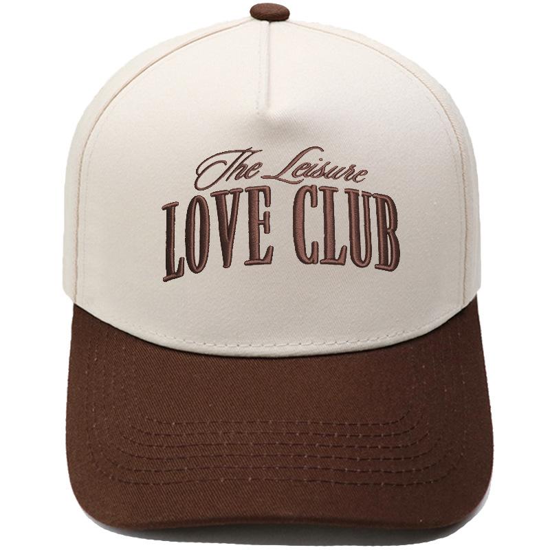 LOVE CLUB three-dimensional embroidery color matching truck driver hat male couple female casual sunshade baseball cap
