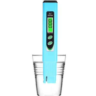 Tragbares EC-Messgerät 19,99 mS/cm Wasserqualitätsprüfer LCD-Hintergrundbeleuchtung Display Wasserdetektor ATC 0,01 Hohe Präzision EC-Teststift