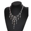 Halloween Pirate Skull Necklace Skeleton Pendant Bones Chain Choker Jewelry Gift