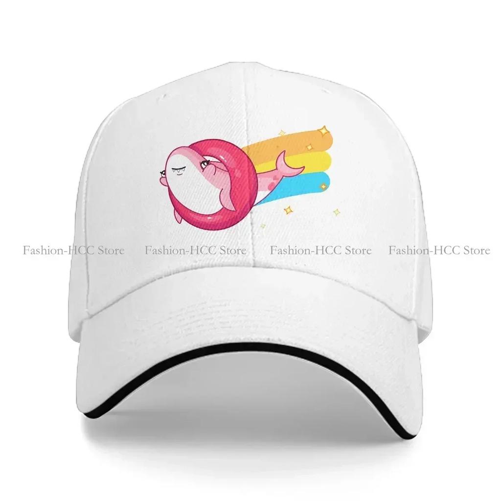 Pink Shark Rainbow Funny Solid Color Baseball Caps Peaked Cap Nimona Girl Sun Shade Hats Men Women