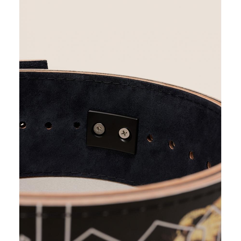 Gymshark Graphic Lever Lifting Belt Black I1c6k Bb2j