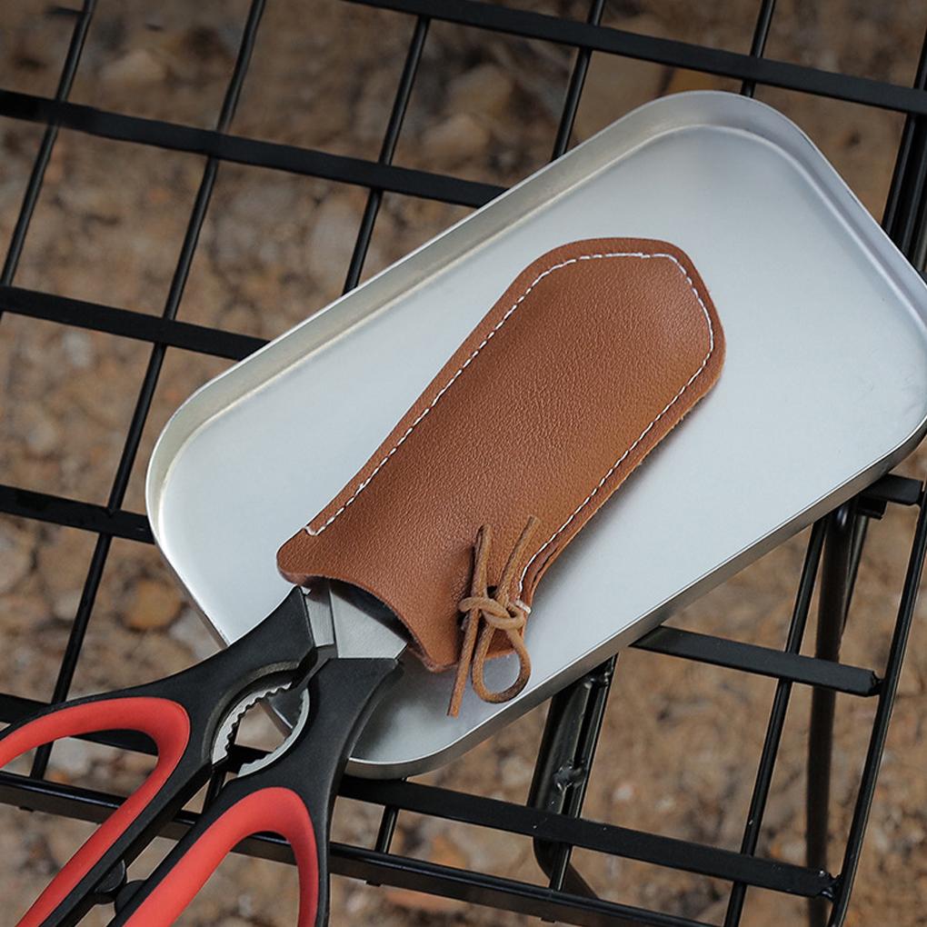Pots Handle Holder Leather Insulated Hot Potholder Protector Sleeve Reusable Grip Cover Cookware Parts Home Picnic