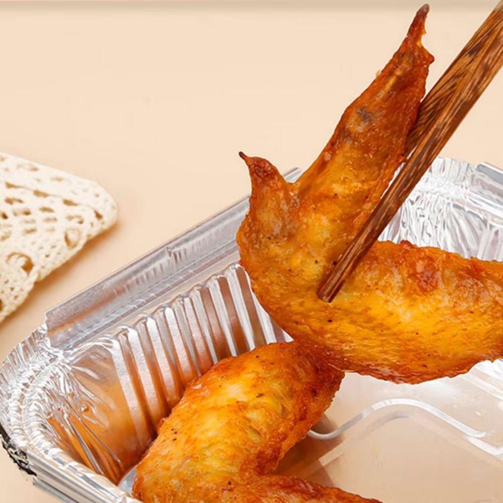 30 ks nepřilnavých pánviček do fritézy, čtvercové hliníkové misky, hliníkové pečicí plechy, pro pečení v troubě