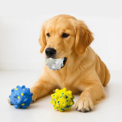 Serviteur Jucărie pentru câini Set de 3 Minge robustă pentru câini mari Jucărie de mestecat pentru câini Jucărie educativă pentru cățeluș Animale de companie Material sigur Câine mic Îngrijire dentară Aruncare Incasabilă