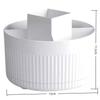 1 Stück 360° drehbarer Make-up-Pinsel-Organizer Kosmetik-Organizer 5 Fächer Make-up-Pinsel-Becher Badezimmer-Waschtisch Schreibtisch Aufbewahrungs-Halter Tasche