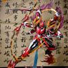 Durable Motor Nuclear Ne Zha Model Kit Mecha With Six Arms Alloy Frame Lotus Display Base Multiple Weapons Action Figures Assembly Model