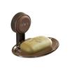 Suction cup soap box Household bathroom Wall-mounted non-punching soap box Bathroom drainable non-slip soap box