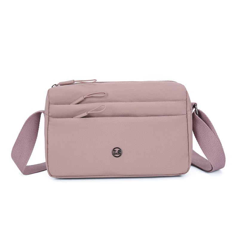 

Large Capacity Single Shoulder Nylon Diagonal Cross Women s Bag розовый