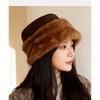 Women S Faux Suede Thick Earflap Winter Hat Multi Wear Fisherman Cap Mongolian Hat