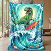 Rainbow Dragon Fantasy Theme Blanket Lightweight Warm Flannel Blanket Decorative Throw Blanket for Home Decoration