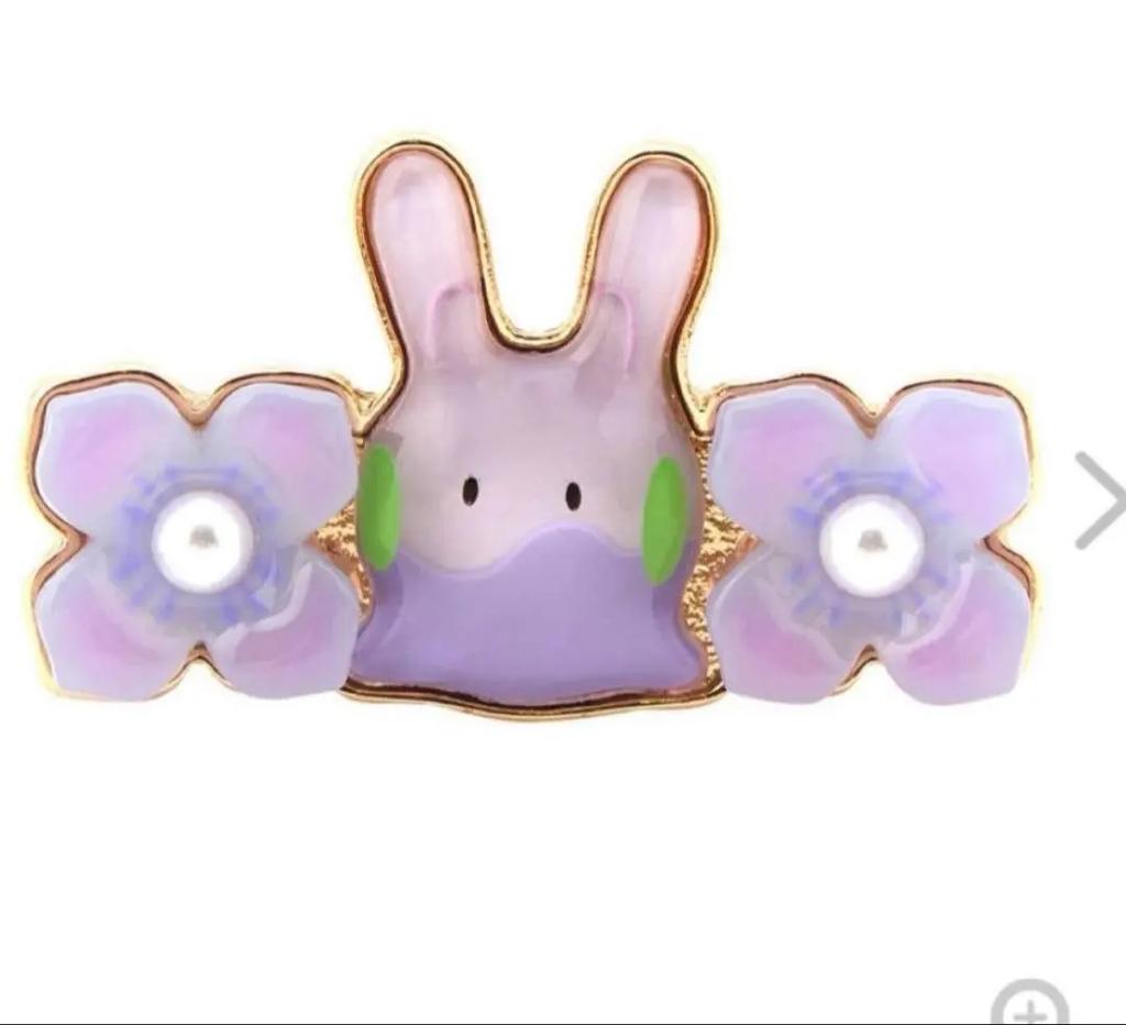 Pokemon Center Original Goomy Plump Ring W/ Flower Frame