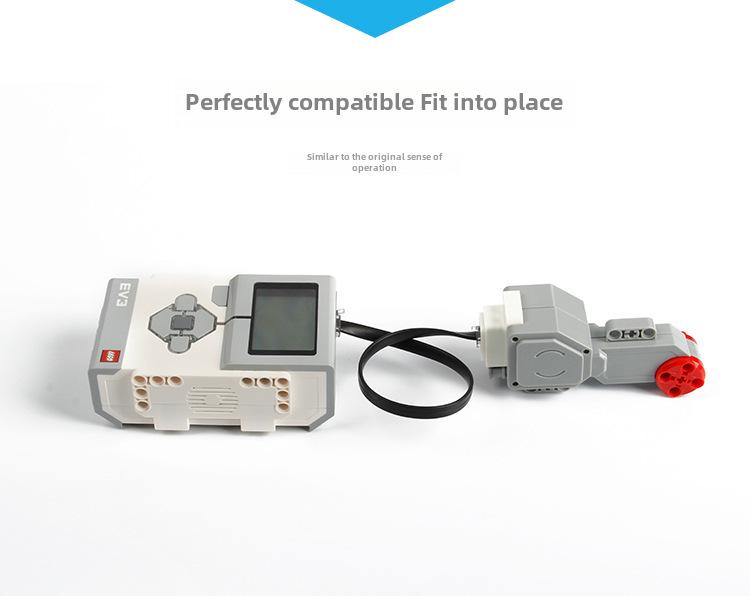 Compatible with Lego EV3: Large Motor 45544/31313, Medium Motor 45503, and Servo Motor 45502.