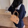 Handbag Woman Retro Pu Small Square Crossbody Bag For Daily Use