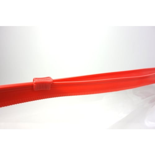 KOKUYO Card Case Soft Clear Case with Zipper and Gusset Soft B5 Red Kuke-325R