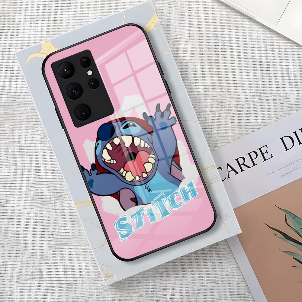 

Cute StitchES-S-S Phone Case For Samsung S26 S25 Edge Ultra S23 S22 S21 S20 Plus S24 Fe Glass Cover Galaxy S25 Edge