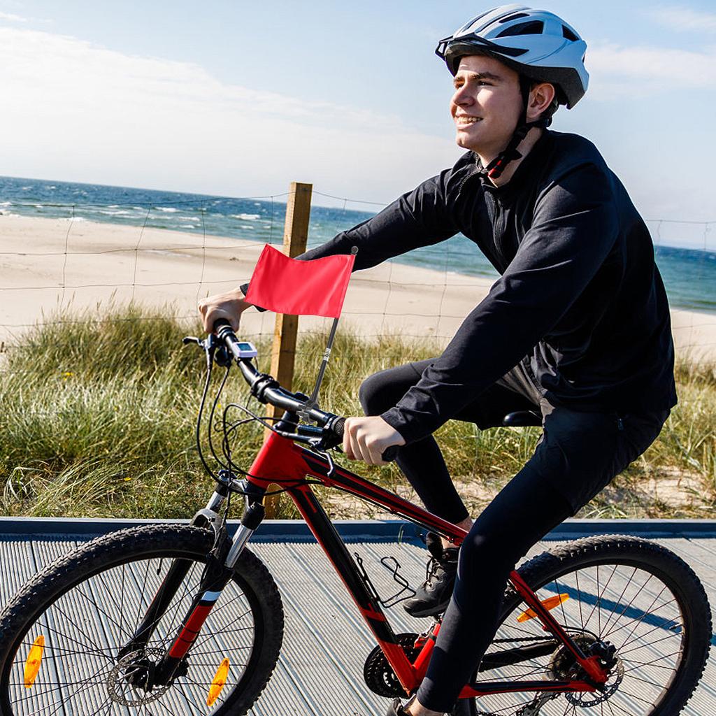 Bicycle Flagpole Bike Handlebar Motorbike Cycling Motorcycle Mounts Holders for Outside Display Safety