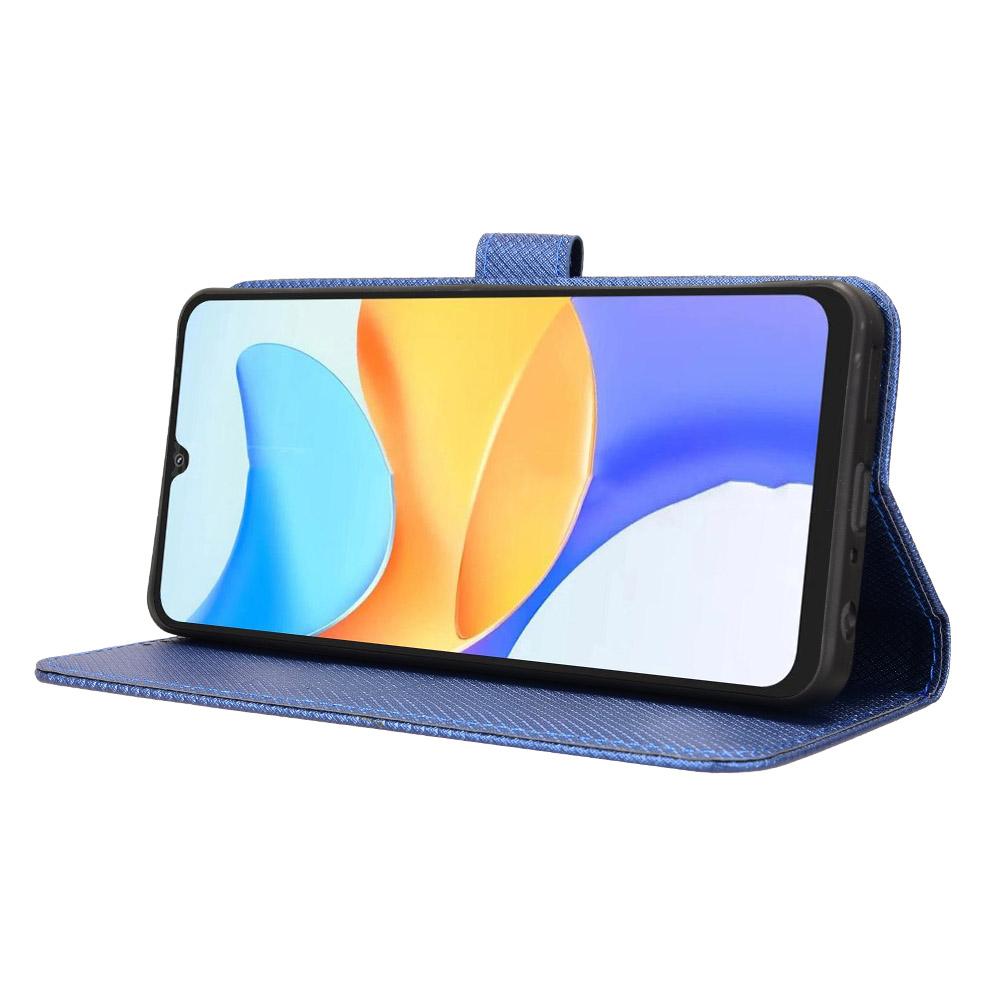 For Blackview Shark 6/Oscal Tiger 8 Leather Wallet Case with Strap Diamond Texture Phone Cover