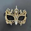Luxury Finish Shiny Rhinestone Crystal Mask Handmade Design Crystal Cover Face Mask Exaggerated Halloween Mask Carnival Event