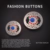 10Pcs Metal Round Buttons New Chinese High-End Exquisite Sweater Cardigan Suit Cashmere Big Clothes Buttons Daquan