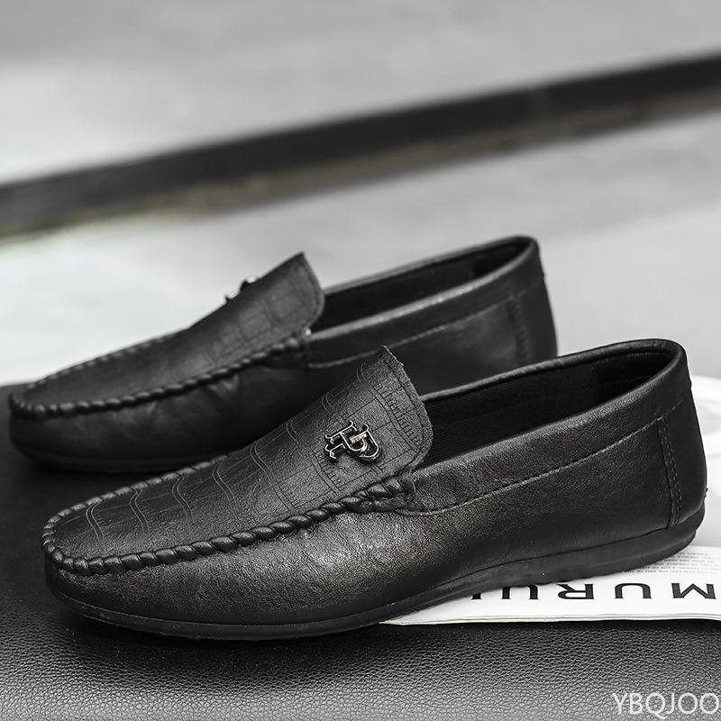 Men'S Trendy Breathable Shoes Casual Comfort Bean Bean Shoe Lightweight Non Slip Flats Fashion Driving Lazy Shoes  Homme