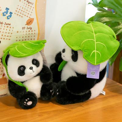 Cute Leaf Panda Plush Toy Zoo Souvenirs Event Gifts Home Furnishings Children's Birthday Gifts