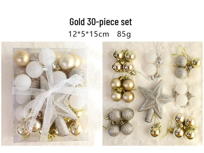 New Mini Christmas Tree with Lights, DIY Ornaments, and Desktop Decorations Set