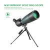 AOMEKIE 20-60X80 Spotting Scope with Tripod and Phone Adapter Case, Target Sighting, Waterproof, Fogproof, FMC BAK4, 45° Angle, Monocular, Telescope